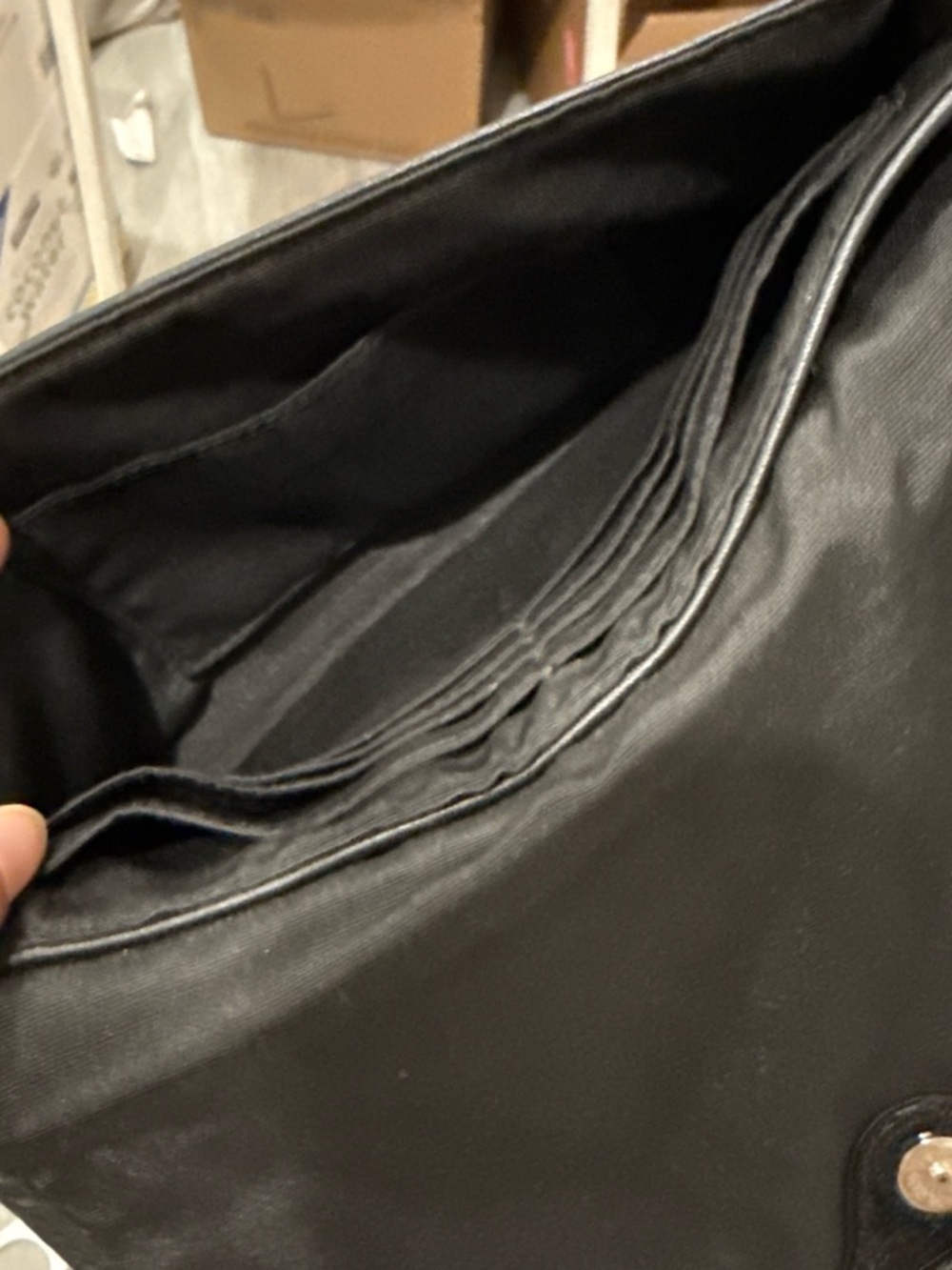 Coach Black Leather Shoulder Hobo with Logo Plaque - Picture 3 of 3